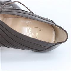 CHRISTIAN LOUBOUTIN BW42 4058 Inverness 100 Appollo Leather Pumps